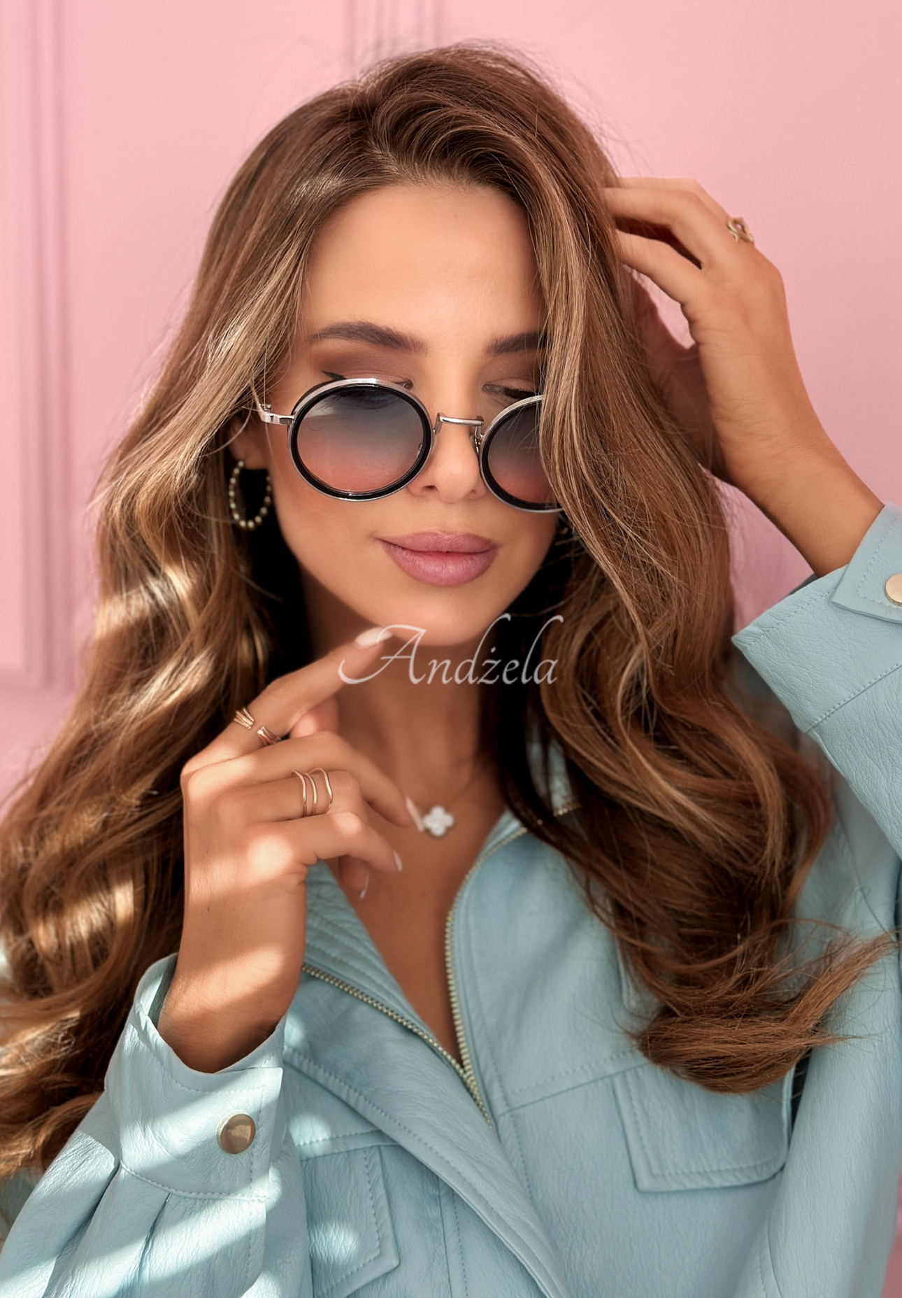 Okulary przeciwsłoneczne Gentle Light czarno-srebrne