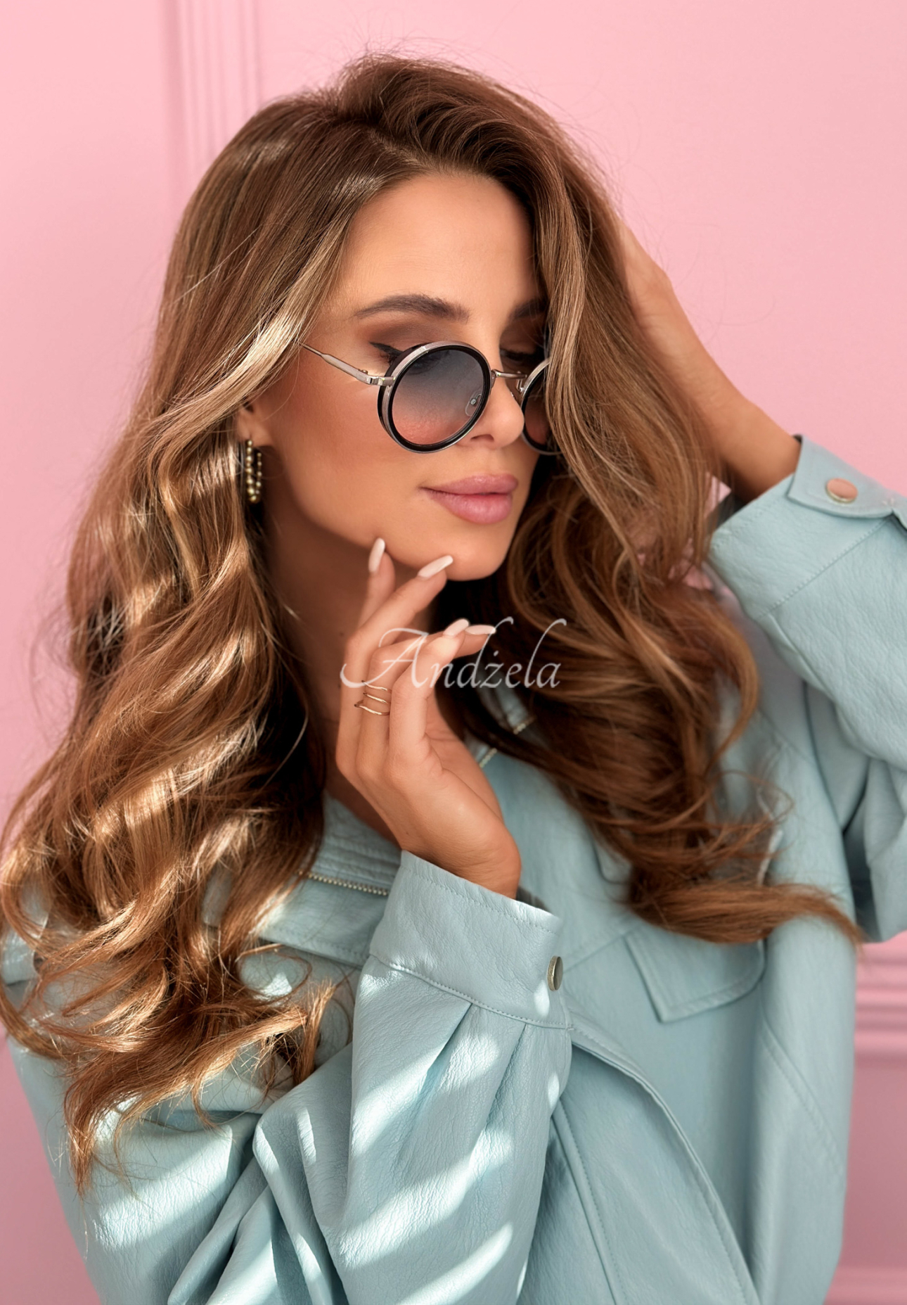 Gentle Light sunglasses, black and silver