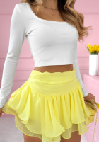 Spódnico-spodenki z falbanką All Over Again biała