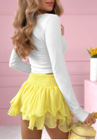 Spódnico-spodenki z falbanką All Over Again biała