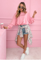 Bluza ze ściągaczem masełko Lorraine żółta