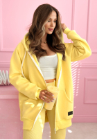 Rozpinana bluza z kapturem Siempre różowa