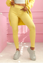 Prążkowane legginsy Siempre różowe