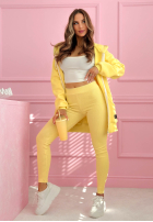 Prążkowane Leggings Siempre in pink