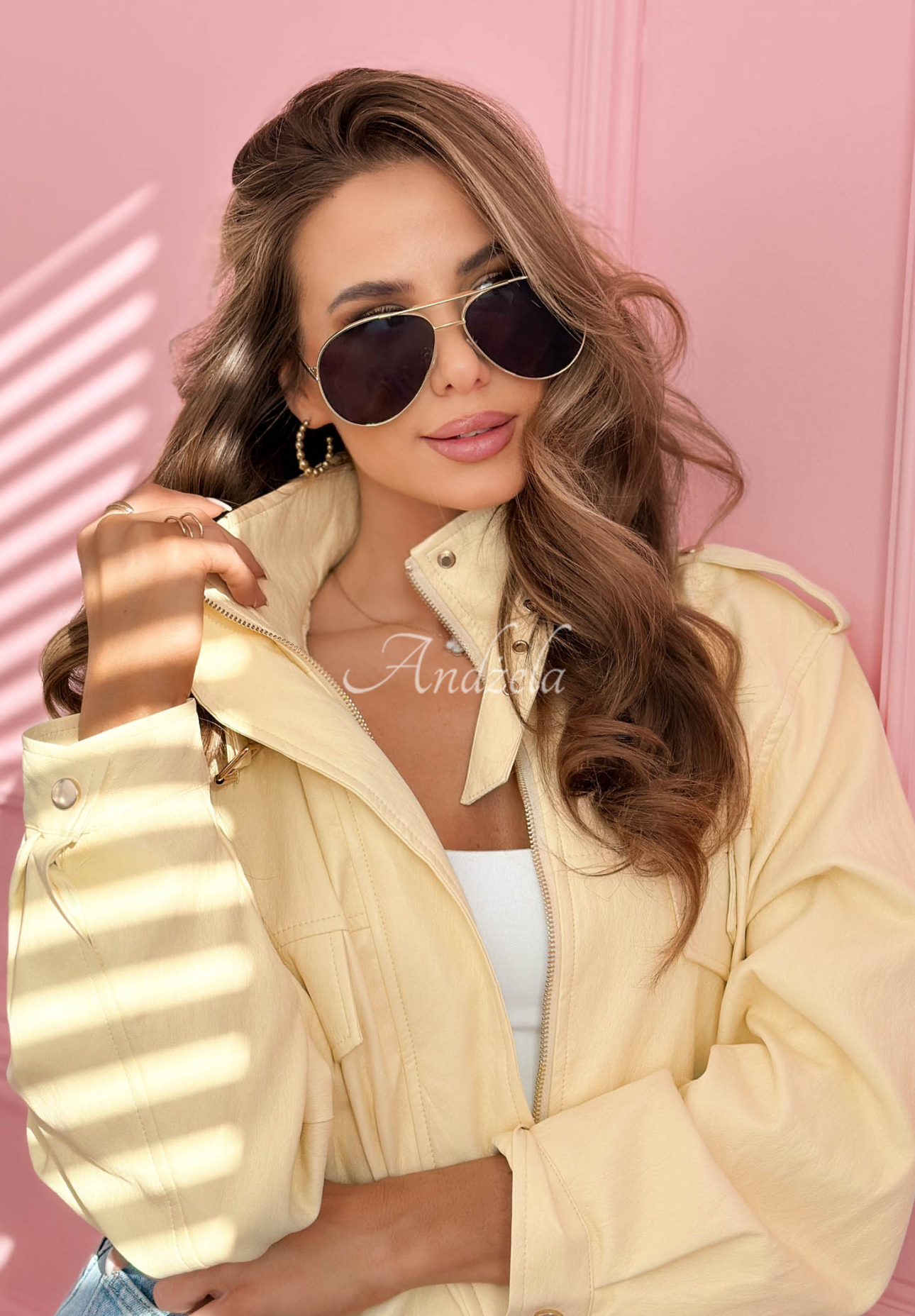 Okulary przeciwsłoneczne Saw It Twice czarno-złote