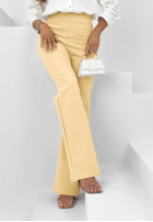 Materiałowe spodnie dzwony Things To Offer czarne