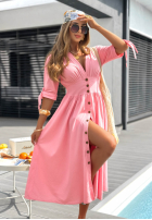 Sukienka maxi Watching The Sunrise beżowa