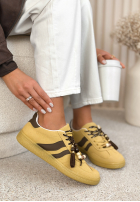 Zamszowe sneakersy Chris żółte