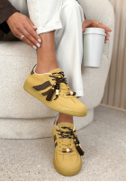 Zamszowe sneakersy Chris żółte
