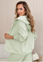 Prążkowana spodnie Marcy miętowe