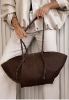 Skórzana torebka Stefania beżowa