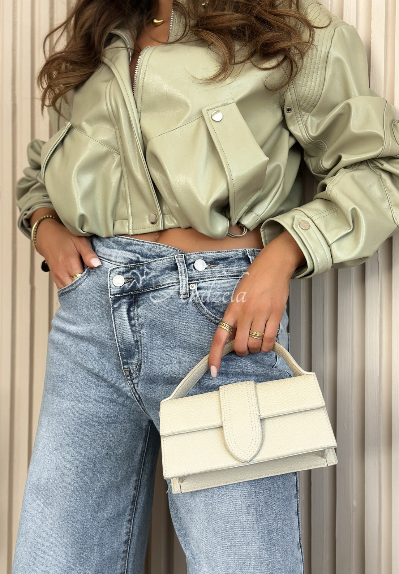 Mayla Blue Wide-Leg Jeans