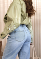 Spodnie jeansowe balloon Michelle jasnoniebieskie