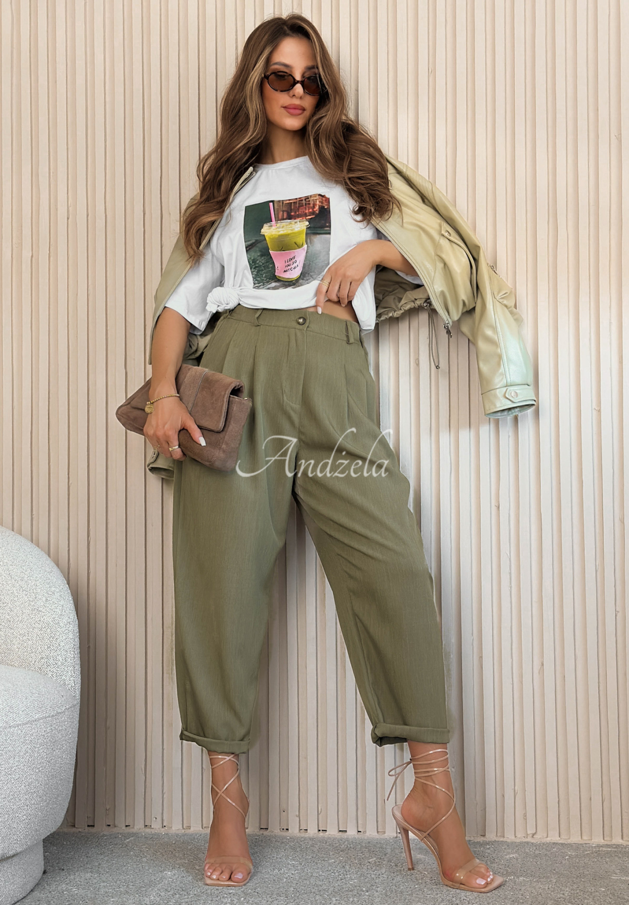 Maren Green Viscose Pants