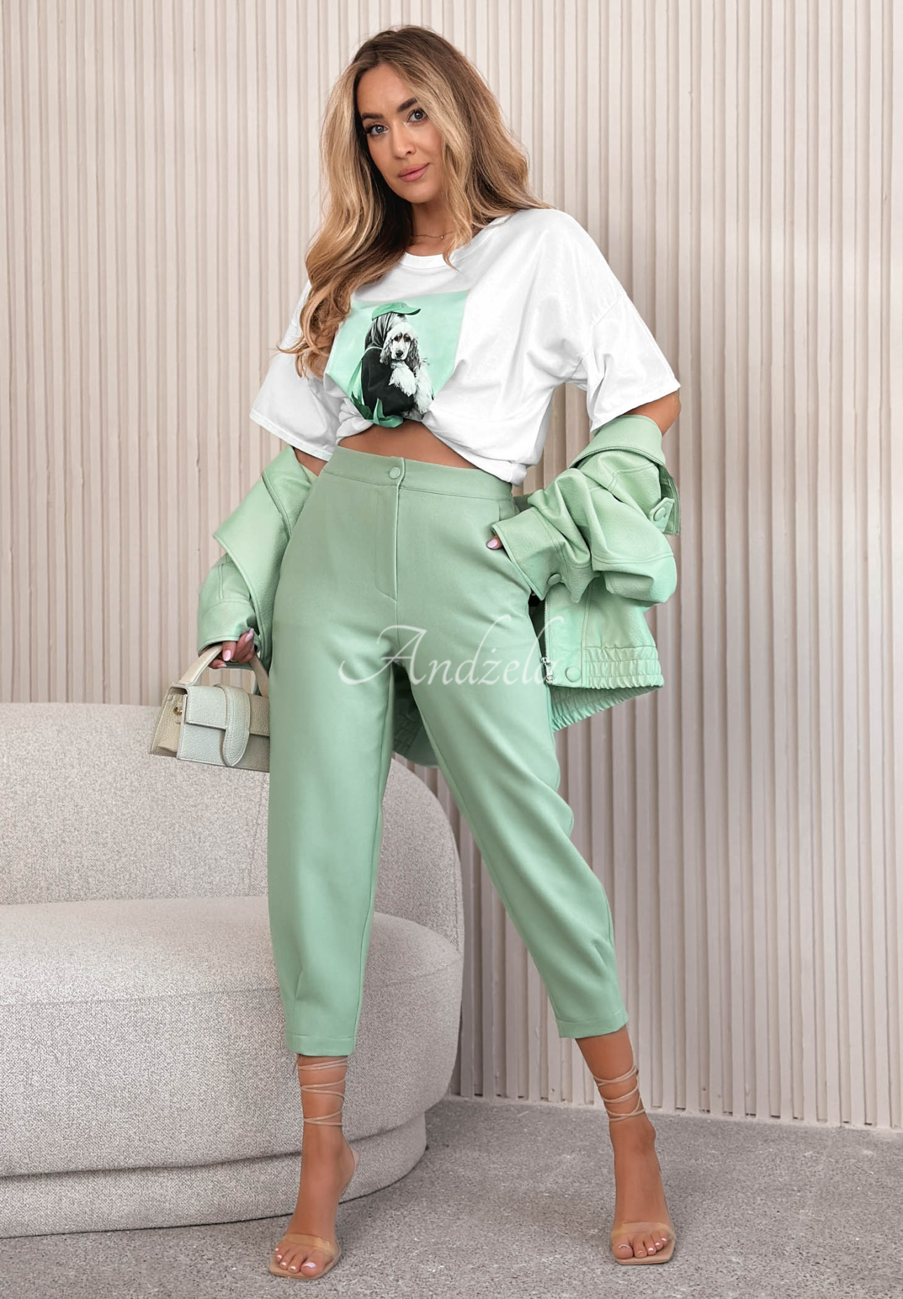 Bawełniany t-shirt z nadrukiem Matilda biały