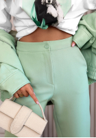 Materiałowe spodnie Laura czarne