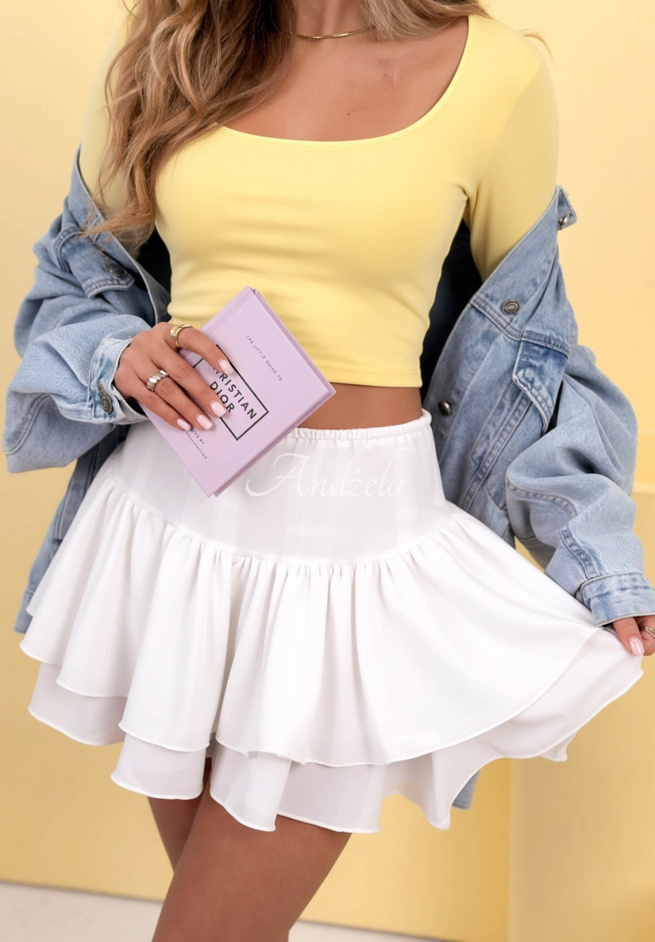 All Over Again white skirt-shorts with frills