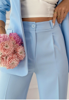 Eleganckie spodnie cygaretki Perfect Timing pudrowy róż