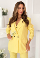 Elegancka marynarka z kołnierzem Cordelia różowa