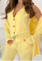 Krótka elegancka kamizelka Cordelia różowa