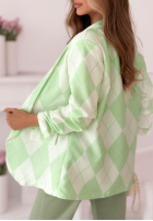 Marynarka w kratę Sharon żółta