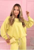 Komplet dresowy bluza i spodnie Denise bananowy