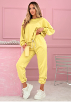 Komplet dresowy bluza i spodnie Denise bananowy
