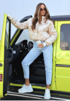 Krótka pikowana kurtka Mirella czarna