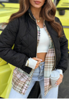 Krótka pikowana kurtka Mirella czarna