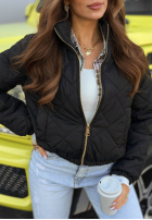 Krótka pikowana kurtka Mirella czarna