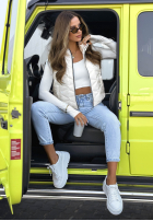 Krótka pikowana kamizelka Spring Cloud ecru