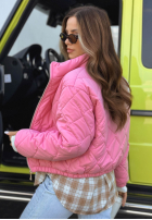 Krótka pikowana kurtka Mirella czarna