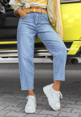 Tabitha Blue Mom-Fit Jeans