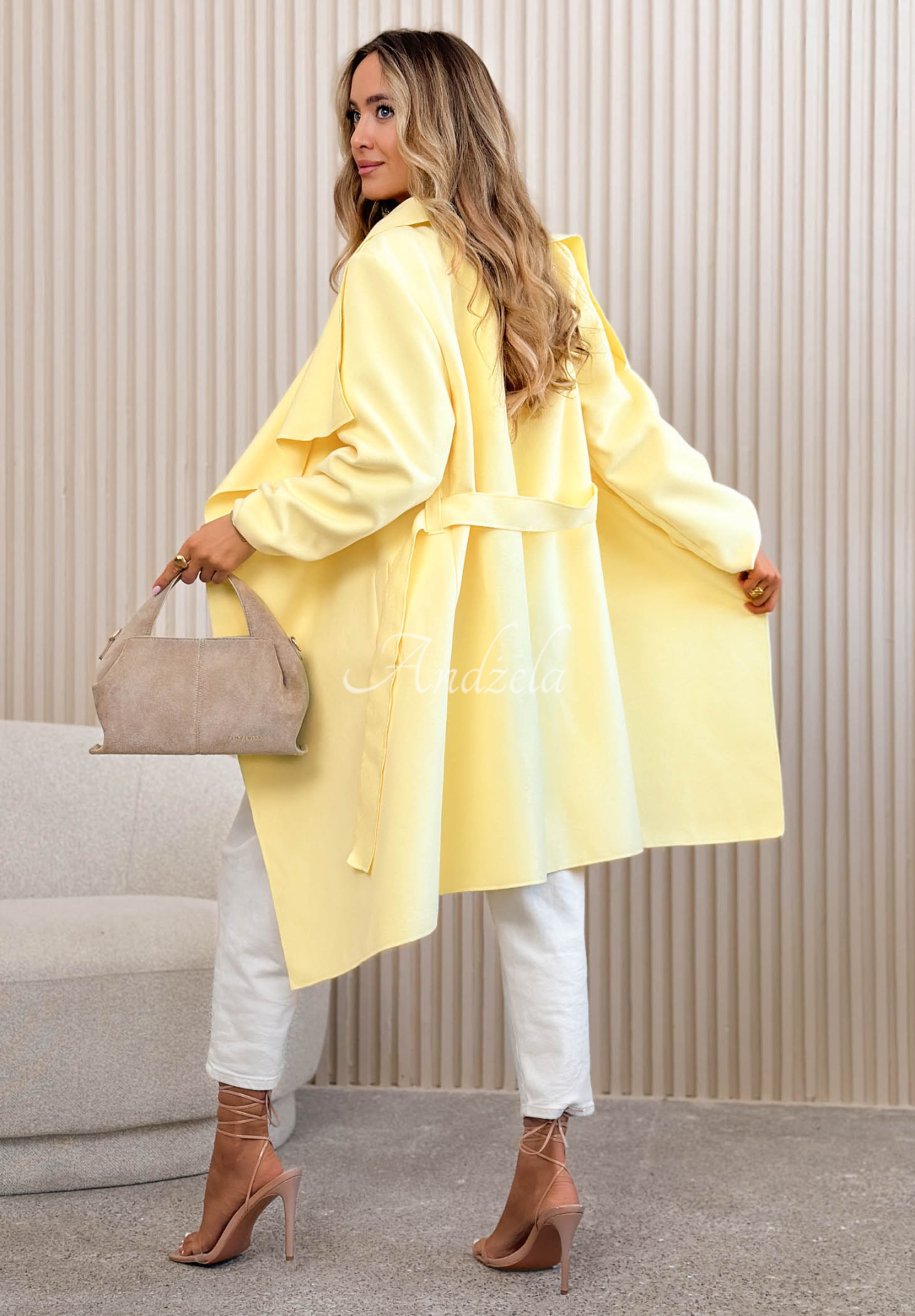 Not By Chance yellow coat 