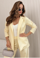 Dresowy garnitur damski z lampasami Self Respect czekoladowy