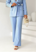 Garnitur damski z kwiatkiem Tessa różowy