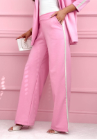 Dresowy garnitur damski z lampasami Self Respect czekoladowy