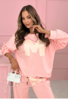 Komplet dresowy Mastermind pudrowy róż