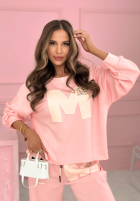 Komplet dresowy Mastermind pudrowy róż