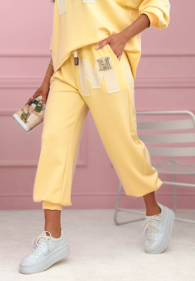 Mastermind Yellow Viscose Sweatpants