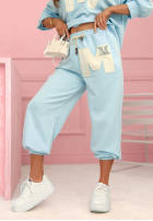 Spodnie dresowe Mastermind pudrowy róż