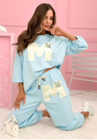 Spodnie dresowe Mastermind pudrowy róż