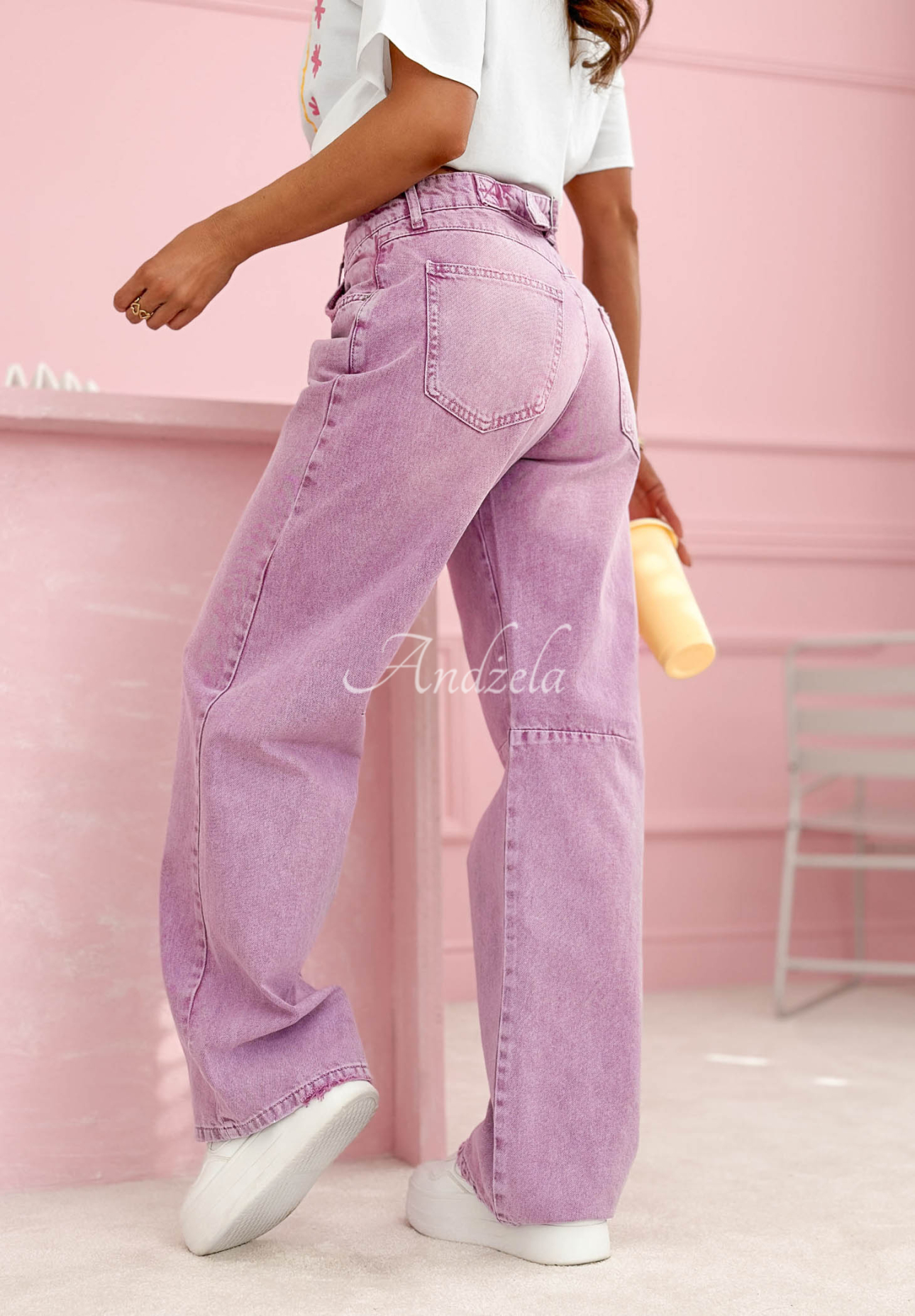 Leticia Lilac Wide-Leg Jeans