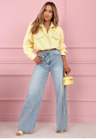 Spodnie jeansowe wide leg Denim Story niebieskie