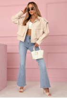 Spodnie jeansowe dzwony Luciana niebieskie