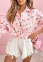 Kwiecista koszula Avalora ecru