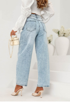 Spodnie jeansowe balloon Modern Fit niebieskie