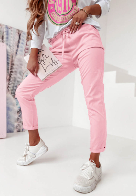 Wind Light Pink Cotton Pants