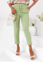 Materiałowe spodnie Lovely Day ecru