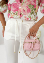 Materiałowe spodnie Lovely Day ecru